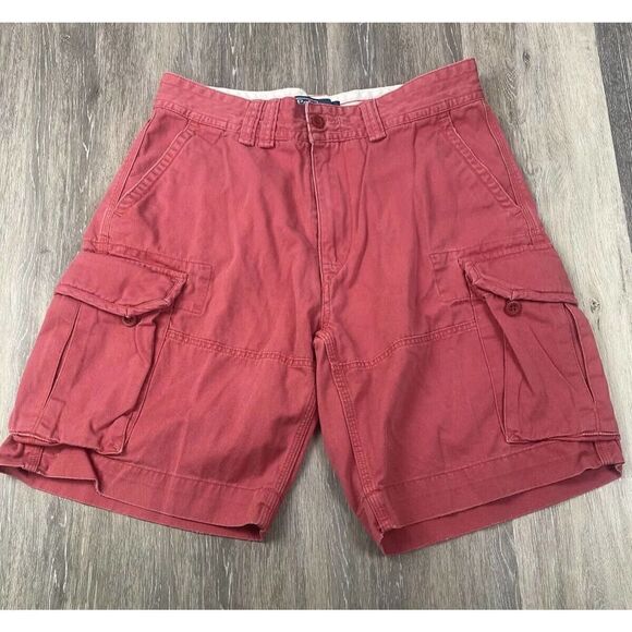 Polo Ralph Lauren Classic Chino Men’s Light Red Cargo Shorts Sz 33 waist - Picture 1 of 7